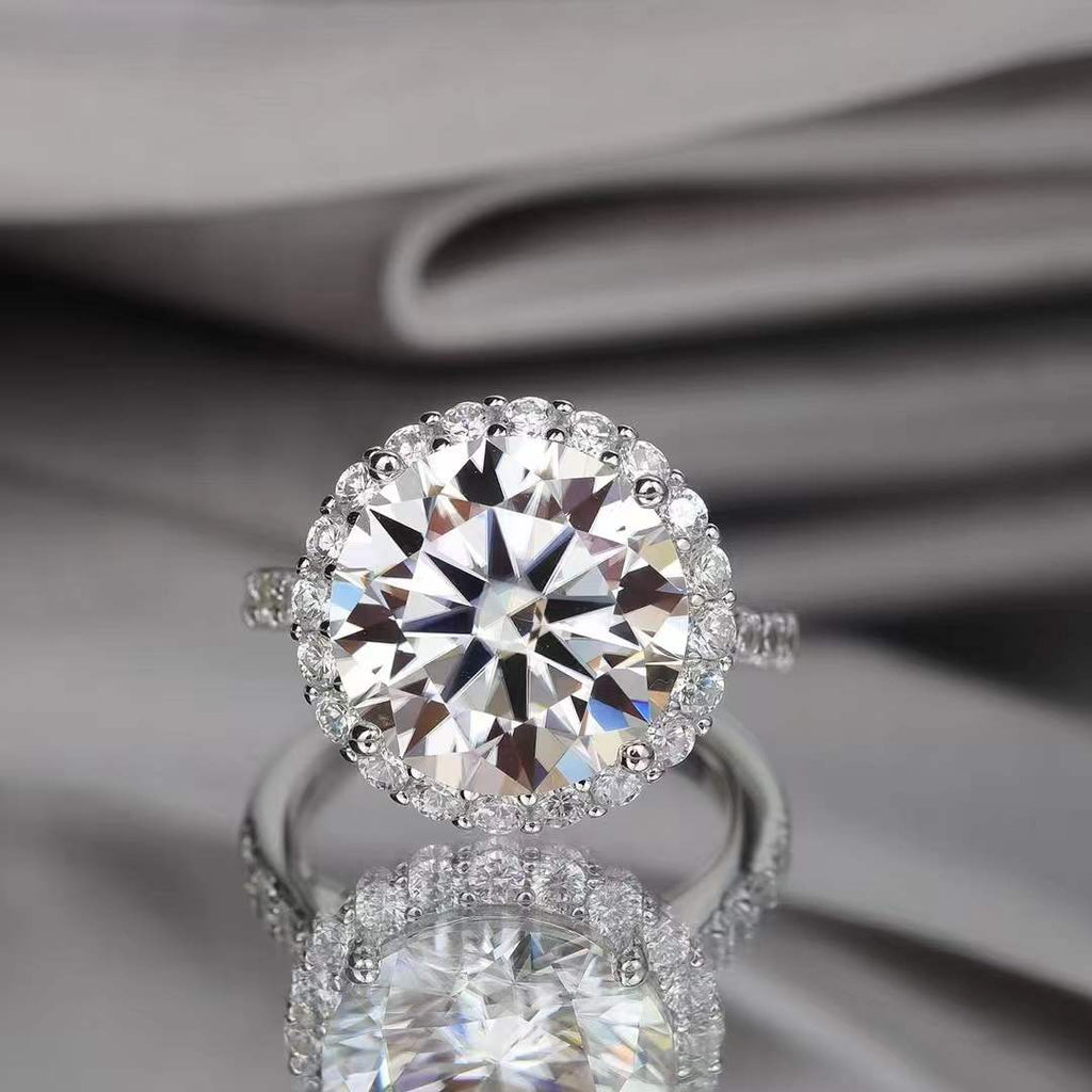 Classic Princess Round Cut Diamond Ring,  IGI Certified  Lab-Grown Diamond Women's Ring, Engagement Ring, Wedding Ring, Anniversary Diamond Ring (D Color, VS Clarity)
