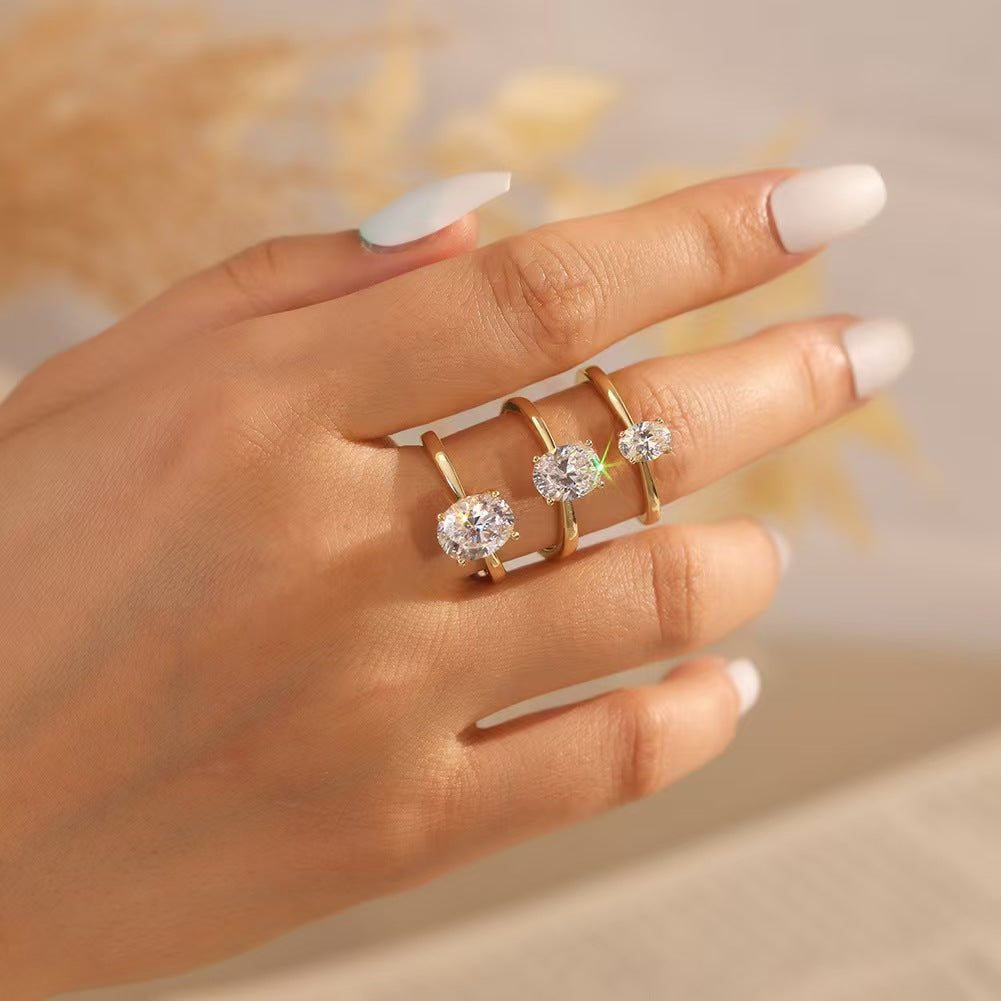Eternal Harmony IGI Certified Oval Cut Lab-Grown Diamond Women's Ring, Engagement Ring, Wedding Ring, Anniversary Diamond Ring (D Color, VS Clarity)