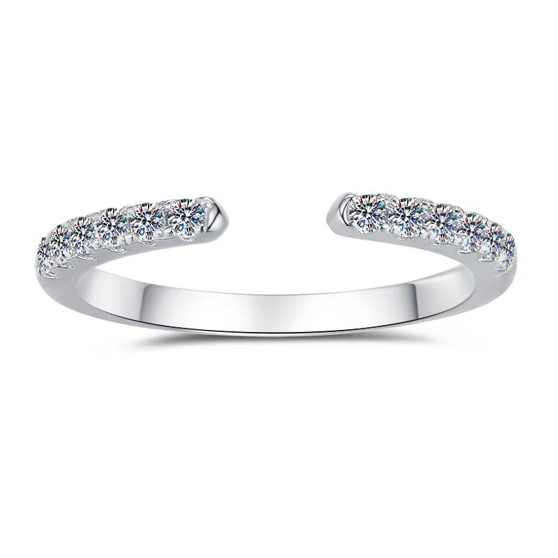 Affordable Luxury Ring – Women's  Stackable Eternity Ring (Sterling Silver with 18K Gold Plating)