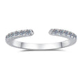 Affordable Luxury Ring – Women's  Stackable Eternity Ring (Sterling Silver with 18K Gold Plating)