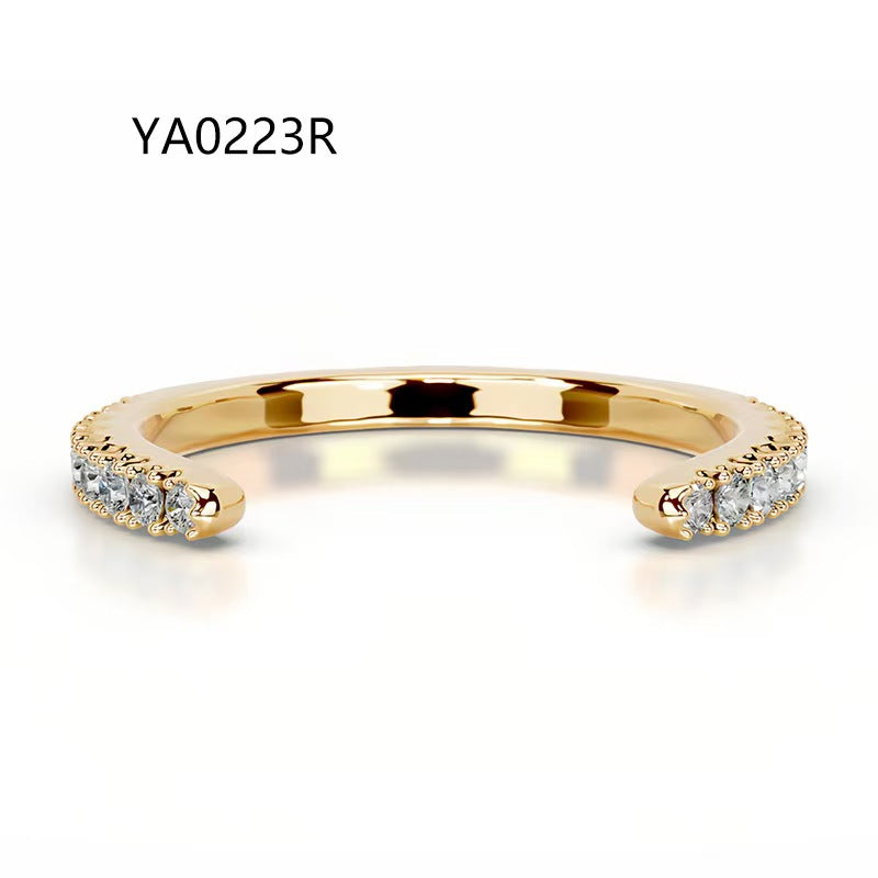 "Instagram-style" 3-in-1 stackable lab-grown diamond ring, accompanied by an IGI international certificate—suitable as a wedding or anniversary ring (D color, VS clarity).