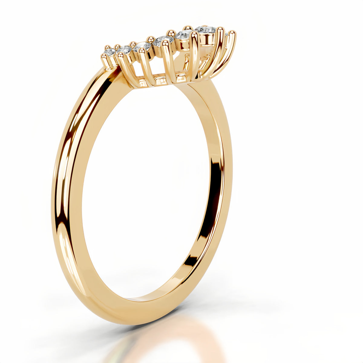 Affordable Luxury Ring – Women's  Stackable Eternity Ring (Sterling Silver with 18K Gold Plating)