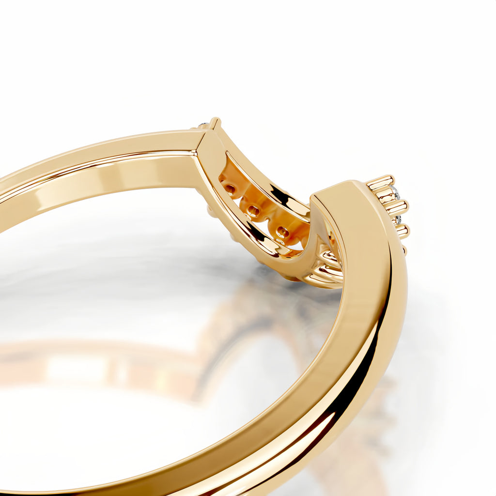 Affordable Luxury Ring – Women's  Stackable Eternity Ring (Sterling Silver with 18K Gold Plating)