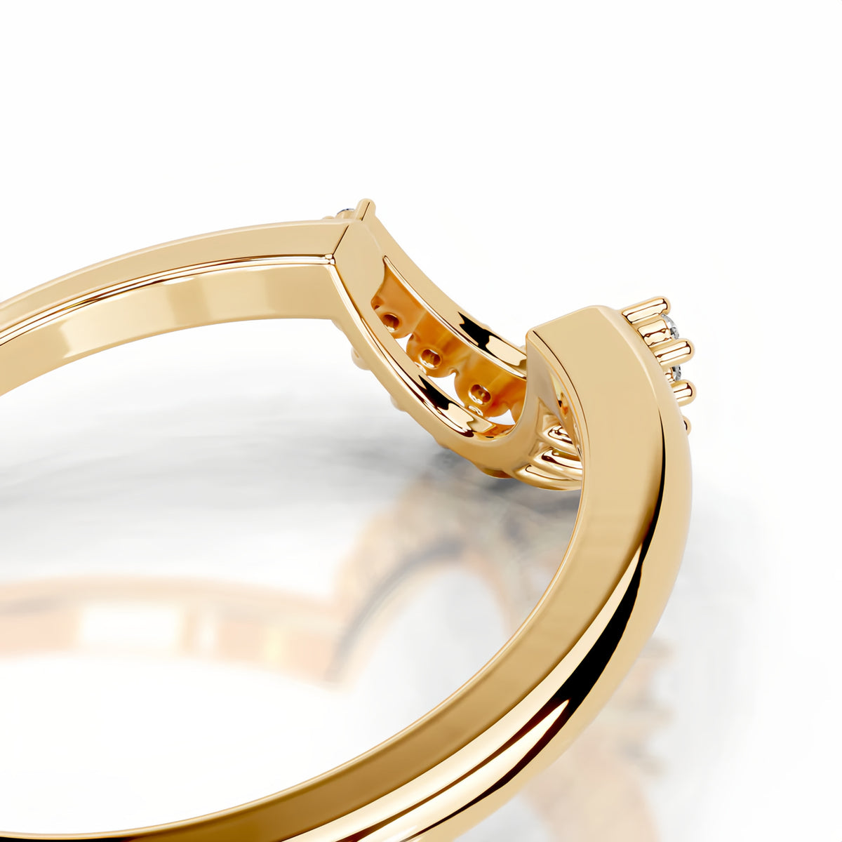 Affordable Luxury Ring – Women's  Stackable Eternity Ring (Sterling Silver with 18K Gold Plating)