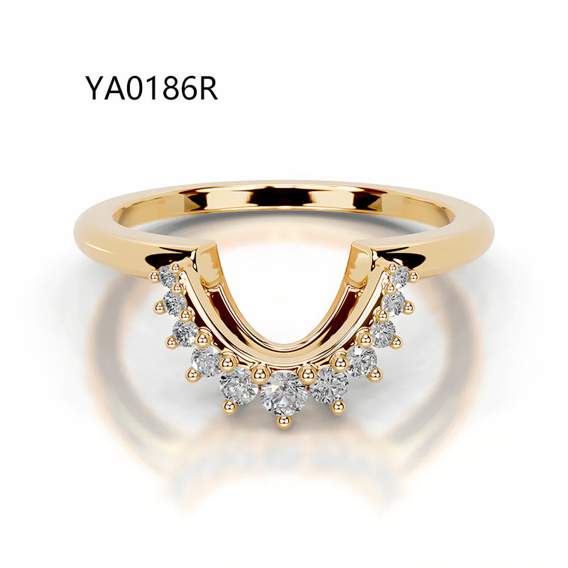 Affordable Luxury Ring – Women's  Stackable Eternity Ring (Sterling Silver with 18K Gold Plating)