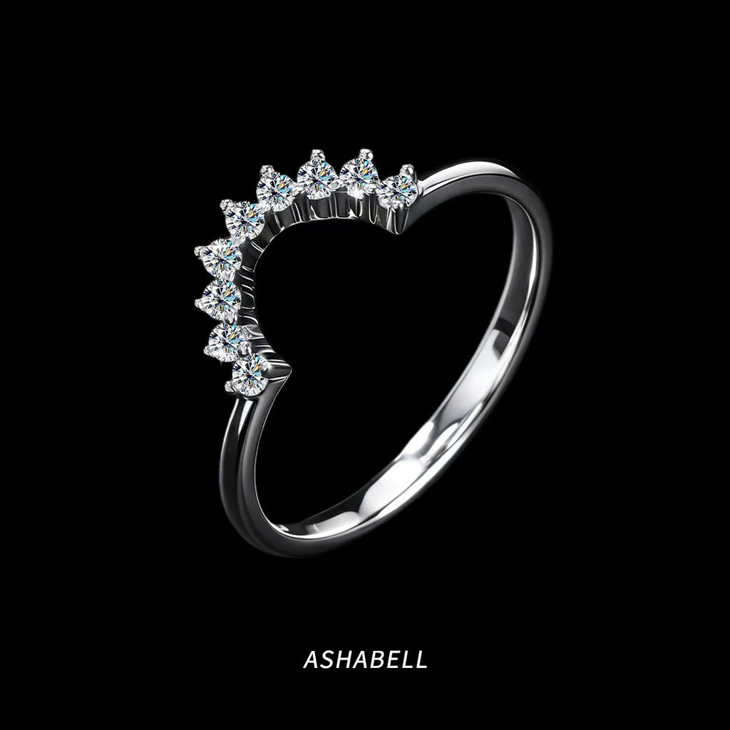 Affordable Luxury Ring – Women's  Stackable Eternity Ring (Sterling Silver with 18K Gold Plating)