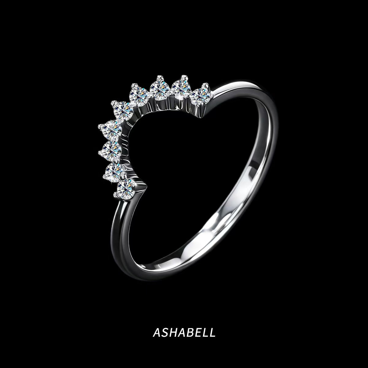 Affordable Luxury Ring – Women's  Stackable Eternity Ring (Sterling Silver with 18K Gold Plating)