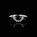 Affordable Luxury Ring – Women's  Stackable Eternity Ring (Sterling Silver with 18K Gold Plating)